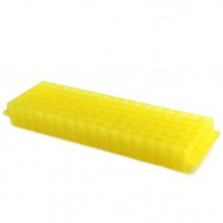 SCIENTIFIC SPECIALTIES Micro-Tube Racks/Plates, Yellow, 5/PK 164006